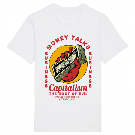 Tricouri Cu Mesaj - Tricou Unisex Alb Money Talks
