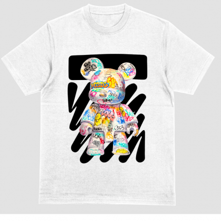 Barbati - Tricou Unisex Alb Color Teddy