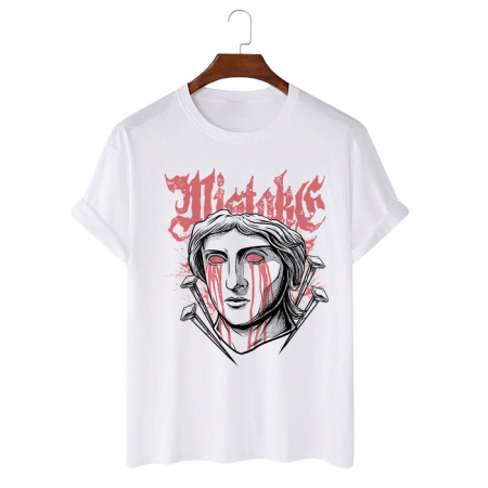 Barbati - Tricou Unisex Alb Mistake