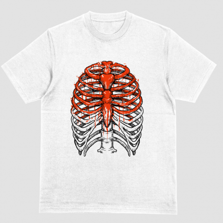Barbati - Tricou Unisex Alb Rusuk