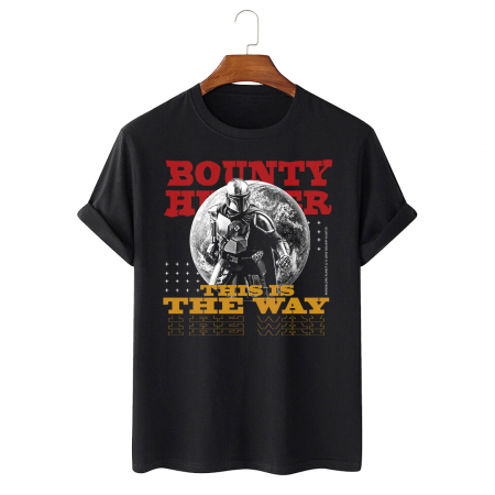 Tricouri Filme&Seriale - Tricou Unisex Negru Bounty Hunter This Is The Way