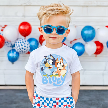 COPII - Tricou Copil Alb Bluey