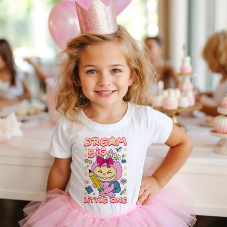 COPII - Tricou Copil Alb Dream Big Little One