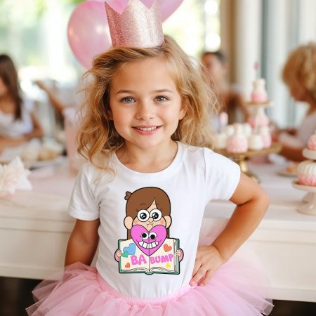 COPII - Tricou Copil Alb Mabel In Love