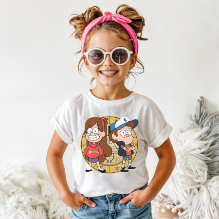 Tricou Copil Alb Mabel And Dipper [1]