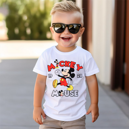 COPII - Tricou Copil Alb Mickey Mouse
