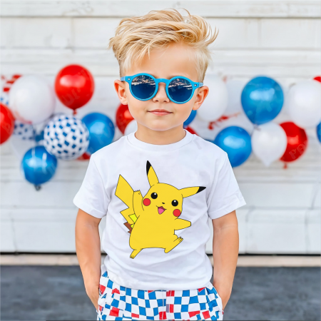 COPII - Tricou Copil Alb Pikachu