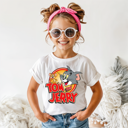 Tricou Copil Alb Tom and Jerry [1]