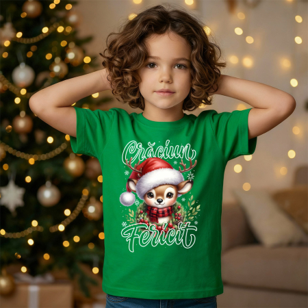 COPII - Tricou copil verde Renu dragalas