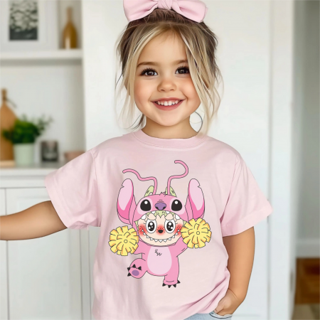 COPII - Tricou Copil Roz Angel Labubu