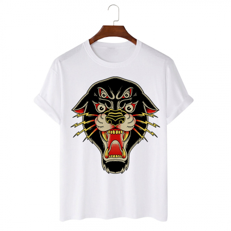 Tricouri Tattoo - Tricou Unisex Alb Daemon Panther