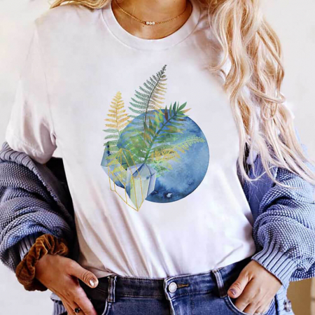 Tricouri Abstract - Tricou Dama Diamond Moon