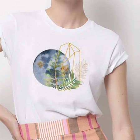 Tricouri Abstract - Tricou Dama Rusty Moon
