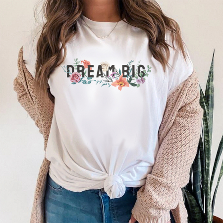 Femei - Tricou Dama Alb Big Dream