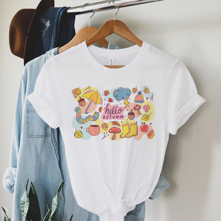 Femei - Tricou Dama Alb Fall Elements
