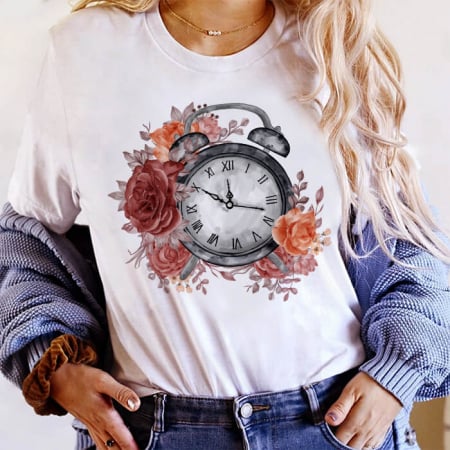 Femei - Tricou Dama Alb Autumn Time