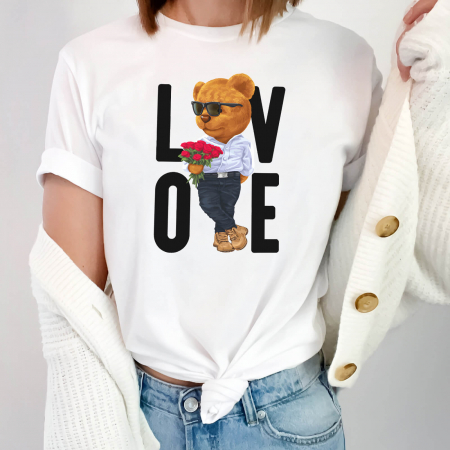 Tricouri Valentine's Day - Gentleman bear