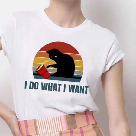 Femei - Tricou Dama Alb I Do What I Want