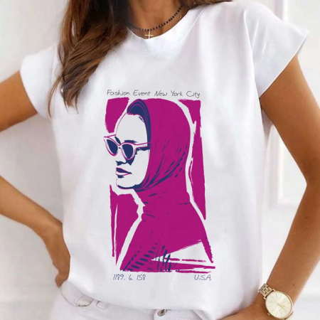 Tricouri Fashion - Tricou Dama Alb New York Fashion