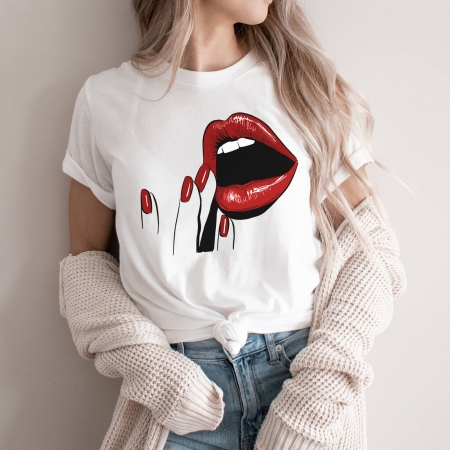 Tricouri Lips - Senzual red lips