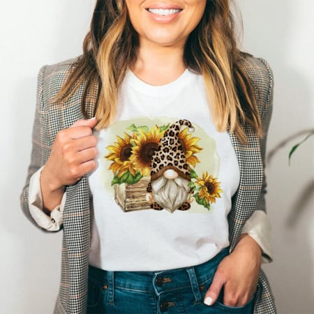 Femei - Tricou Dama Alb Little Autumn