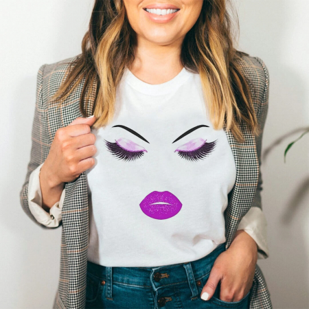Tricouri Lips - Purple Lips
