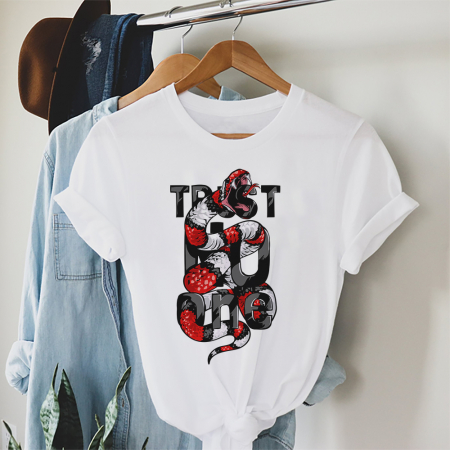 Femei - Tricou Dama Alb Trust No One