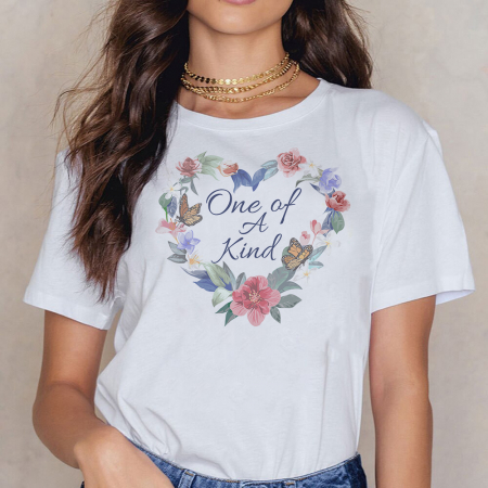 Femei - Tricou Dama Alb One Of A Kind