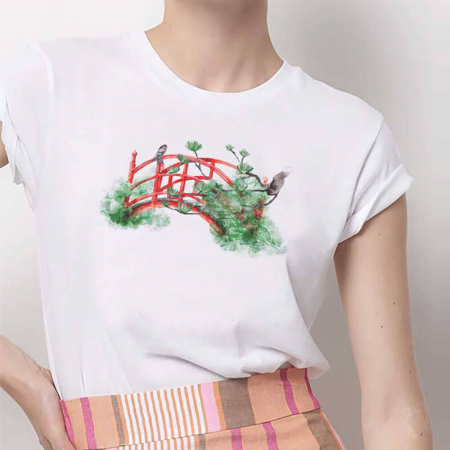 Tricouri Diverse - Tricou Dama Alb Garden