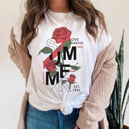 Femei - Tricou Dama Alb Stay Inspired
