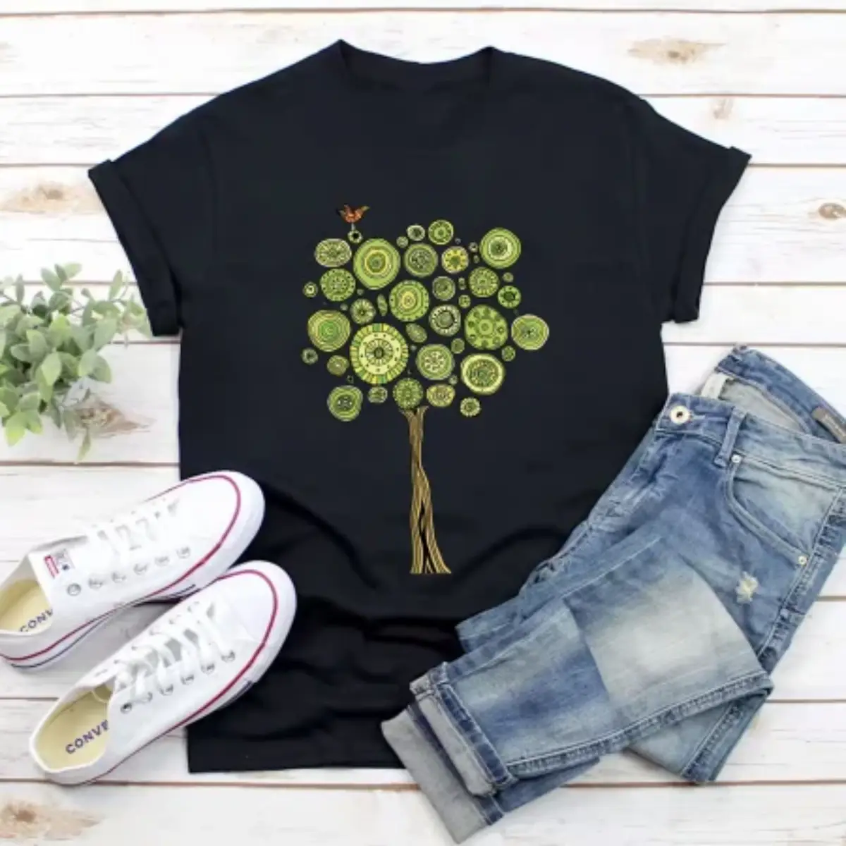 Tricouri Tree - Bohemian Circular Tree