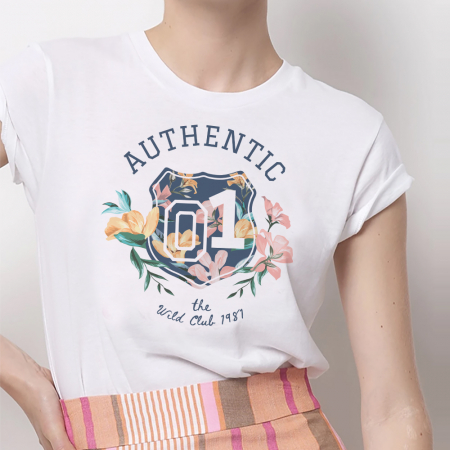 Femei - Tricou Dama Alb Wild Club