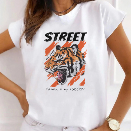 Tricouri Fashion - Tricou Dama Alb Fashion Is My Passion