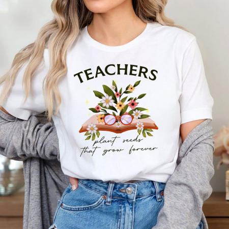 Femei - Tricou Dama Alb Seeds of Knowledge
