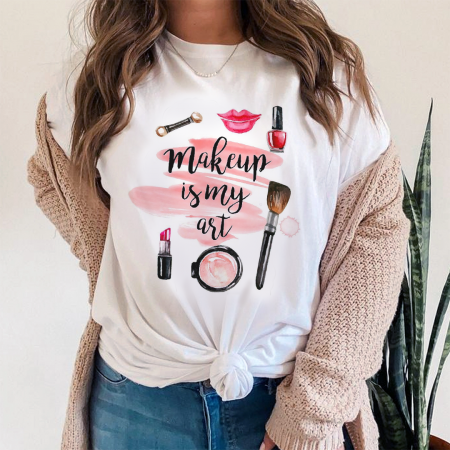 Tricouri Beauty - Tricou Dama Make Up Is My Art
