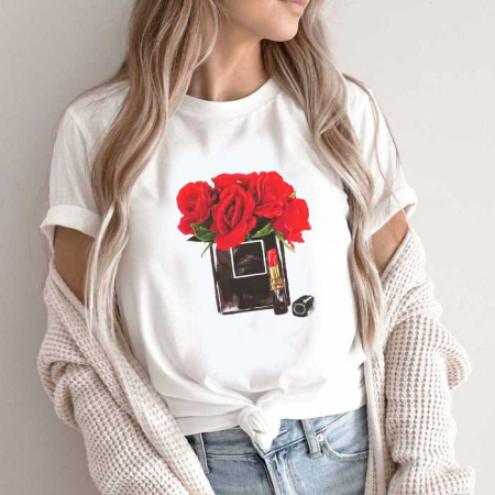 Tricouri Beauty - Tricou Dama Glam Roses