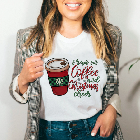 Tricouri X-mas - Tricou Dama I Run Of Coffee
