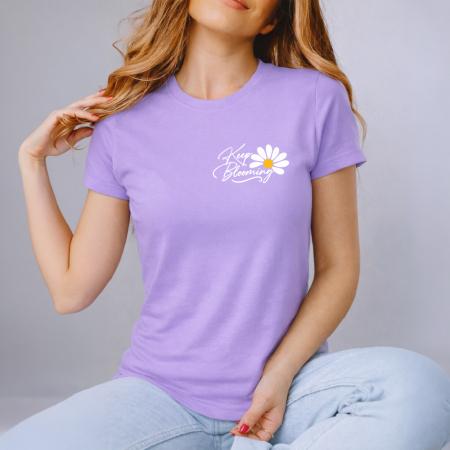 Tricou Dama Lila Keep blooming [1]
