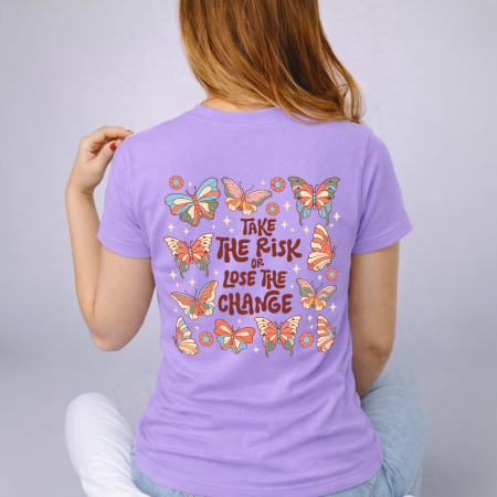 Tricou Dama Lila Take the risk [2]