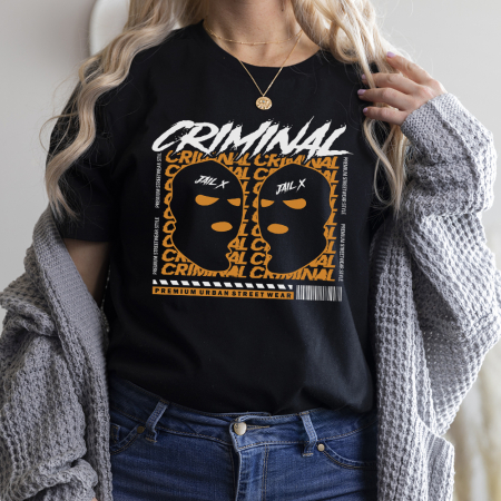Tricouri Fashion - Tricou Dama Negru Criminal