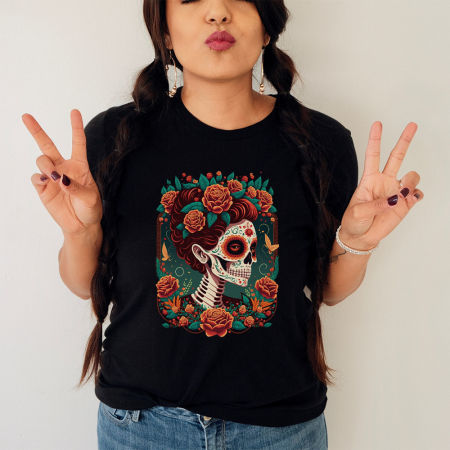 Tricouri Tattoo - Tricou Dama Negru Lady