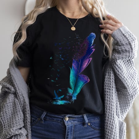 Tricouri Diverse - Tricou Dama Negru Dream Fantasy