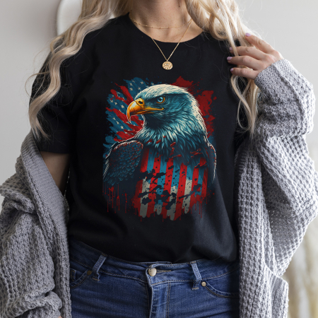 Femei - Tricou Dama Negru American Eagle
