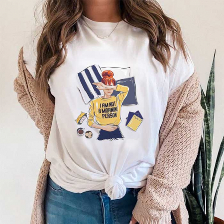 Tricouri Fashion - Tricou Dama Alb Not A Morning Person
