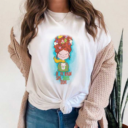 Tricouri Coffee - Tricou Dama Reason To Smile