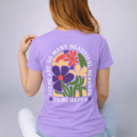 Tricou Dama Lila Choose to be happy [2]