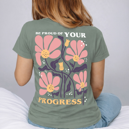 Tricou Dama Verde Proud of your progress [2]