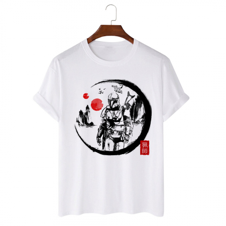 Tricouri Fantasy - Tricou Unisex Alb Inked Hunter