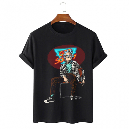 Tricouri Filme&Seriale - Tricou Unisex Negru Badass Rick