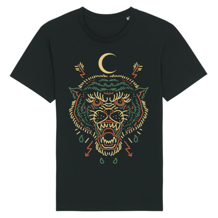 Tricouri Animale - Tricou Unisex Negru Fighter
